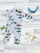 Комбинезон Mjolk Sleep and Play Акулы 56