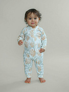 Комбинезон растущий на молнии Little Star Кораллы 13016 (ЧЗ-мз) крем 74