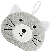 Губка для купания Roxy-Kids мягкая RBS-007 Серый котик