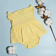 Боди-платье Vikalex Ажур желтый 62