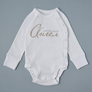 Боди асим Little Star Мой маленький ангел 6981 (ЧЗ-мз) белый 56