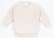 Свитер вязаный детский Amarobaby Pure Love Buddy молочный 86