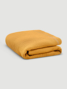 Плед-пелёнка Mjolk Горчичный желтый из муслинового хлопка 100х100 см