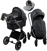 Детская коляска AmaroBaby Genius 3 в 1 с автокреслом Rant Cruise Grey серый