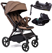 Прогулочная коляска Peppy Vigo с автокреслом Verona Black и базой Mocca мокко