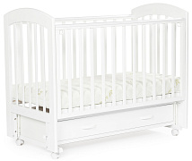 Детская кроватка Bebizaro Regency маятник универсальный с ящиком 01 White