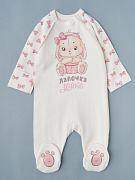 Комбинезон на молнии Little Star 0208 лапочка зайка, крем 62