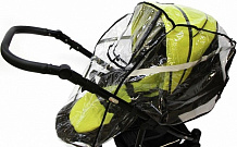 Дождевик Vikalex Modern ПВХ для прогулочной коляски с окошком на липучках
