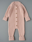 Комбинезон вязаный Little Star Лапша 0001 (ЧЗ-нк) пудровый 62