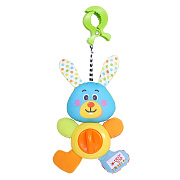Развивающая игрушка-подвеска на клипсе Biba Toys Кролик 18х12 см