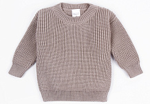 Свитер вязаный детский Amarobaby Pure Love Buddy коричневый 86