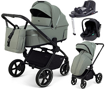 Детская коляска Rant Falcon X 4 в 1 RA126 с автокреслом Miro Black и базой Olive