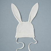 Шапочка-котелок с завязками Little Star Зайка 84010 (ЧЗ-мз) крем 38