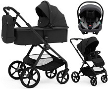 Коляска Agex Life 3 в 1 матовая рама с автокреслом i-Team ATG519 Grey ALB583 Black (Черный)