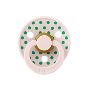 Пустышка латексная Bibs Studio Colour - Polka, 0+ мес. 10034334 Petal/Cactus
