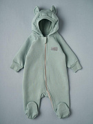 Комбинезон Little Star Мишка с капюшоном футер с начесом 30321 (ЧЗ-мз) олива 62