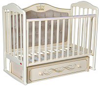 Детская кроватка Francesca Stephania Elegance Premium с маятником слоновая кость