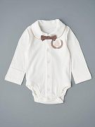 Боди Little Star Герб Мишка 2372 (ЧЗ-мз) крем 62