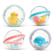 Игрушка для ванны Munchkin Пузыри-поплавки 4 шт. 4+ 90049 голубой/розовый