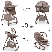 Стульчик для кормления Agex Seat’n Sleep 4 в 1 ASS906 Truffle Brown (Коричневый)
