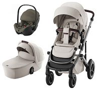 Коляска 3 в 1 Britax Roemer Smile 5Z LUX и автокресло Baby-Safe PRO LUX Urban Olive Soft Taupe