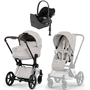 Коляска Cybex Priam V Chrome Style Cloud T Sepia Black Base T 4 в 1 City Grey