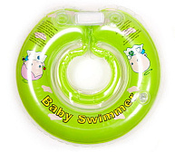 Круг для купания Baby Swimmer 6м+ Арбуз салатовый полуцвет