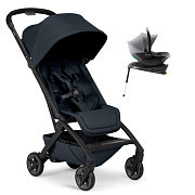 Прогулочная коляска Joolz Aer 2 и автокресло Baby-Safe Core Frost Grey и база Baby-Safe Core Dark navy blue
