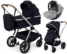 Детская коляска Rant Moss Prime 3 в 1 с автокреслом Cruise Grey Black