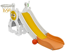 Горка Pituso Солнышко с баскетбольным кольцом Orange/Бежевый+Оранжевый