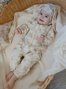 Комбинезон на подкладке НаследникЪ Выжанова Гравюра 02043-03027 ЧЗ серый 62