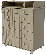 Комод Lunna Charm 800/5 МДФ кашемир