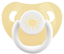 Пустышка Lubby скошенный сосок от 0 мес.23821