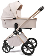 Детская коляска Peppy Monaco Plus 2 в 1 Beige (бежевый), рама беж, шлифованный алюминий