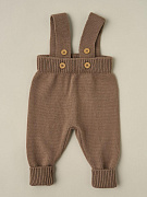Штанишки Little Star вязаные на бретелях 80072 (ЧЗ-нк) молочный шоколад 62