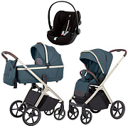 Коляска Carrello Vector CRL-6550 и автокресло Cybex Cloud G i-Size Moon Black Plus 3 в 1 Prime Blue