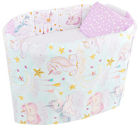 Комплект в детскую кроватку Indigo Малыши 6 предметов звездные единорожки