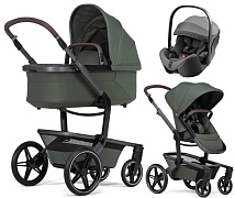 Детская коляска 3 в 1 Joolz Day 5 и автокресло Britax Roemer Baby-Safe Pro Style Mineral Grey без адаптеров Forest Green