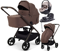 Детская коляска Rant Aventa 4 в 1 с автокреслом Aster Zero Beige и базой Beige
