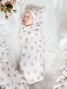 Плед-пелёнка НаследникЪ Выжанова 110х90 08032 ЧЗ розы