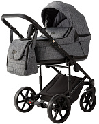 Детская коляска Adamex Locco Light 3 в 1 LL-TK06 TIP (ТЕМНО-СЕРЫЙ)