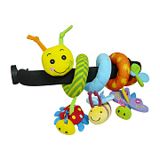 Развивающая игрушка спираль Biba Toys Гусеница и друзья 39х31х38 см
