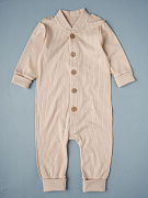 Комбинезон-стойка Little Star на пуговицах интерлок 93054 (ЧЗ-мз) светло-бежевый 62