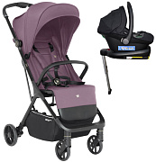 Прогулочная коляска Sweet Baby Aura + автокресло Elegante Plus с базой i-Size ISOFIX DK780 Rose
