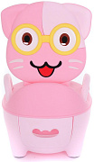 Детский горшок Pituso Котик в очках Розовый PINK