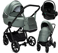 Детская коляска Noordi Fjordi V2 3 в 1 с автокреслом Terra Black 1462842 Fern