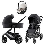 Коляска 3 в 1 Britax Roemer Smile 5Z Style и автокресло Baby-Safe PRO LUX Soft Taupe Carbon Black