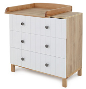 Комод Rant Bamboo, 84см, 3ящ Cloud White