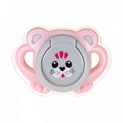 Пустышка Uviton ортодонтическая 6-12 мес Kitty c колпачком 1шт 0229/02 розовый