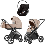 Коляска Carrello Vector 2025 CRL-6551 и автокресло Cybex Cloud G i-Size Magic Black 3 в 1 Mellow Beige
